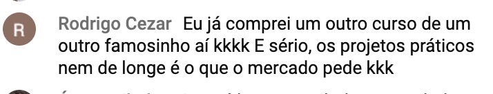 Depoimento de aluno Rodrigo Cezar