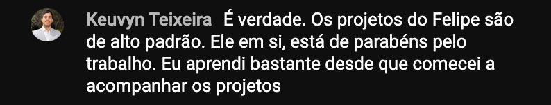 Depoimento de aluno Keuvyn Teixeira